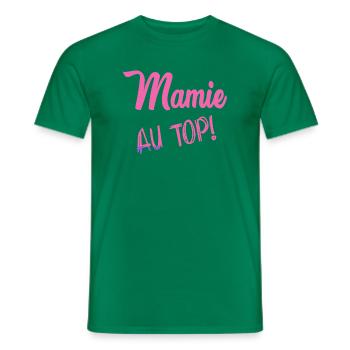 GRANNY - Men's T-Shirt - kelly green - Front - AI Model Male 178 dark (178cm)