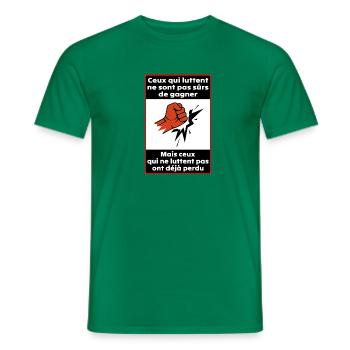 Those who struggle - Men's T-Shirt - kelly green - Front - AI Model Male 178 dark (178cm)