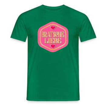 MUSIK INSTRUMENT BRATSCHE LIEBE - Männer T-Shirt - Kelly Green - Vorne - AI Model Male 178 dark (178cm)