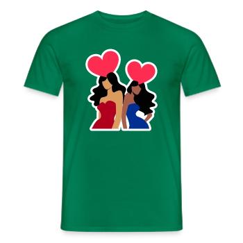 Galentine's Day 2026 Mädchen - Männer T-Shirt - Kelly Green - Vorne - AI Model Male 178 dark (178cm)