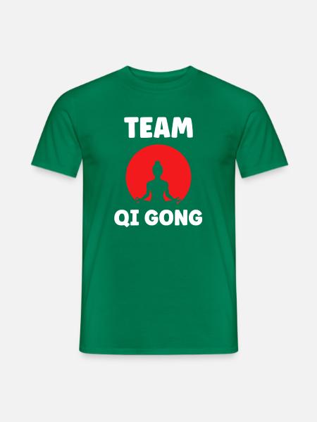 Qi Gong Design Zen Balance - Männer T-Shirt - Kelly Green