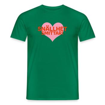 Kindness is contagious - Men's T-Shirt - kelly green - Front - AI Model Male 178 dark (178cm)