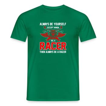 Soyez un coureur – toujours - T-shirt homme - vert - Devant - AI Model Male 178 dark (178cm)