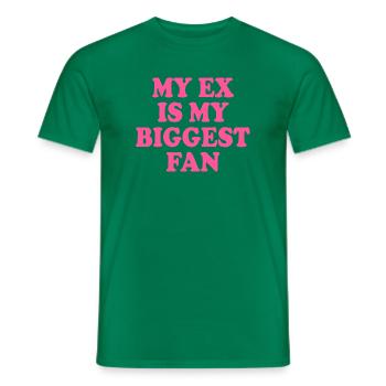 Mon ex est mon plus grand fan - T-shirt homme - vert - Devant - AI Model Male 178 dark (178cm)