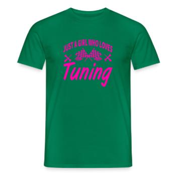 tuning - Men's T-Shirt - kelly green - Front - AI Model Male 178 dark (178cm)