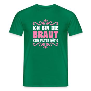 Bachelor Party Team Bride Hen Party - Men's T-Shirt - kelly green - Front - AI Model Male 178 dark (178cm)
