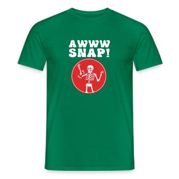Fracture du bras Fracture osseuse du squelette d’Halloween - T-shirt homme - vert - Devant - AI Model Male 178 dark (178cm)