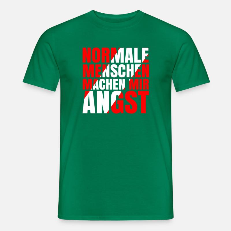 Normale Menschen machen mir Angst - Männer T-Shirt - Kelly Green