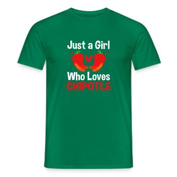 Spicy Chipotle Chilli Chili Pepper Jalapeno Chili - Men's T-Shirt - kelly green - Front - AI Model Male 178 dark (178cm)