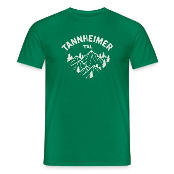 Tannheimer Tal Berglandschaft - Männer T-Shirt - Kelly Green - Vorne - AI Model Male 178 dark (178cm)