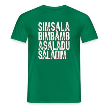 Simsalabimbambasaladusaladim - Männer T-Shirt - Kelly Green - Vorne - AI Model Male 178 dark (178cm)