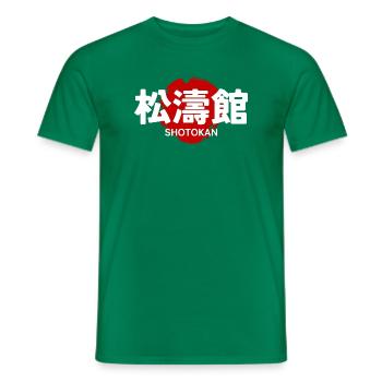 Shotokan Karate Martial Art GYM Japanese Kanji - Men's T-Shirt - kelly green - Front - AI Model Male 178 dark (178cm)