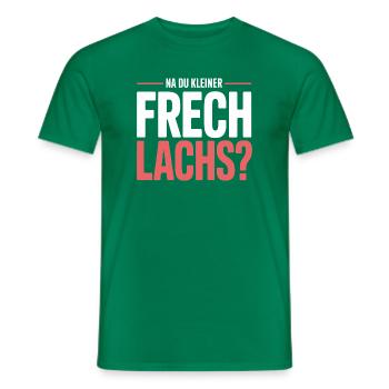 Na Du Kleiner Frechlachs Gamer Lachs Meme Zocker - Männer T-Shirt - Kelly Green - Vorne - AI Model Male 178 dark (178cm)
