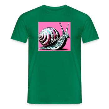 Escargot - T-shirt homme - vert - Devant - AI Model Male 178 dark (178cm)