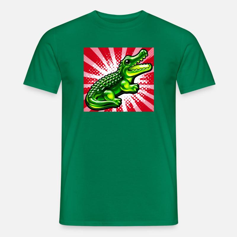 Krokodil - Männer T-Shirt - Kelly Green