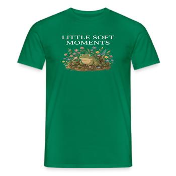 Little Soft Moments: Frog Among Flowers Farm - Men's T-Shirt - kelly green - Front - AI Model Male 178 dark (178cm)
