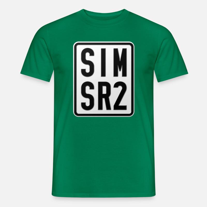 Simson SR2 Moped Kennzeichen - Männer T-Shirt - Kelly Green