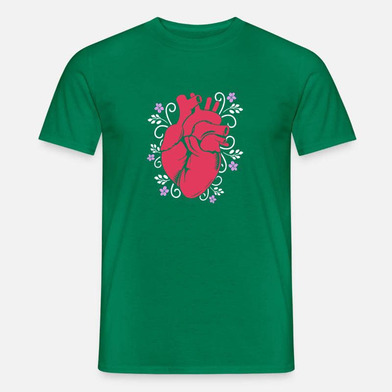 Cardiogram, cardiography, sonography, ultrasound - Men's T-shirt - kelly green