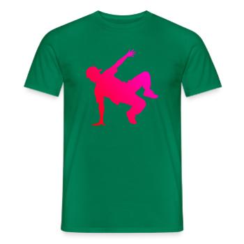 Geschenkidee für einen Breakdancer mit Streetdance - Männer T-Shirt - Kelly Green - Vorne - AI Model Male 178 dark (178cm)