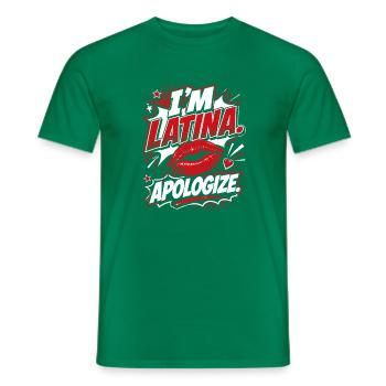 Ich Latina Entschuldige Comic - Männer T-Shirt - Kelly Green - Vorne - AI Model Male 178 dark (178cm)