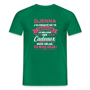 DJENNA - T-shirt homme - vert - Devant - AI Model Male 178 dark (178cm)