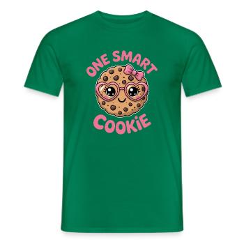 Un Cookie Intelligent - Cookie Intelligent avec des Lunettes - T-shirt homme - vert - Devant - AI Model Male 178 dark (178cm)