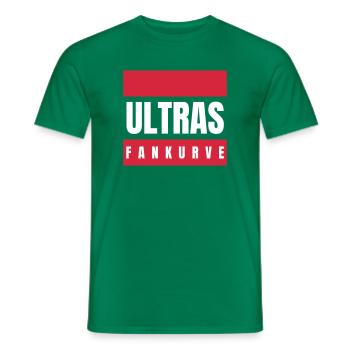 Ultras Fankurve Fußball Fan Supporter Statement - Männer T-Shirt - Kelly Green - Vorne - AI Model Male 178 dark (178cm)
