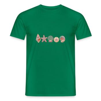 Coastal Cottagecore Clipart, Ozeanliebhaber-Geschenk - Männer T-Shirt - Kelly Green - Vorne - AI Model Male 178 dark (178cm)