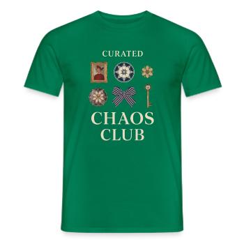 Curated Chaos Club Motifs - Männer T-Shirt - Kelly Green - Vorne - AI Model Male 178 dark (178cm)