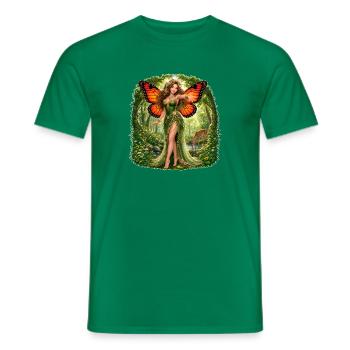 Green Fairy - Guardian of the Forest - Men's T-Shirt - kelly green - Front - AI Model Male 178 dark (178cm)