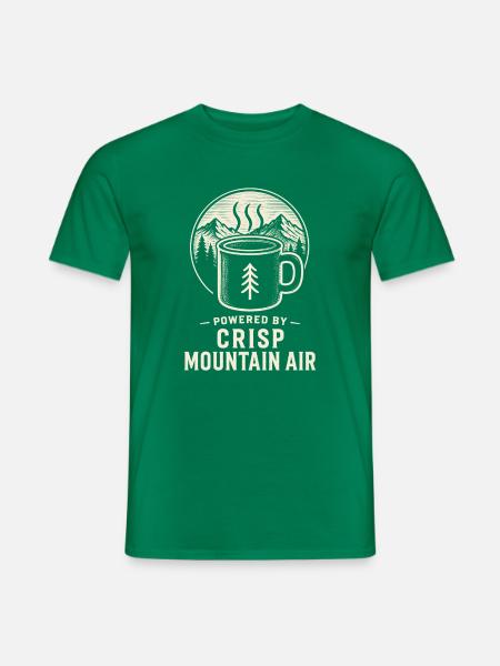 Angetrieben von Crisp Mountain Air - Männer T-Shirt - Kelly Green