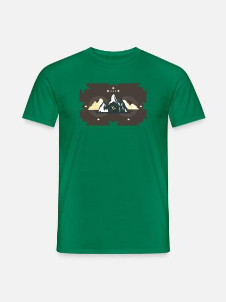 Steinbock - der Berggeist - Männer T-Shirt - Kelly Green