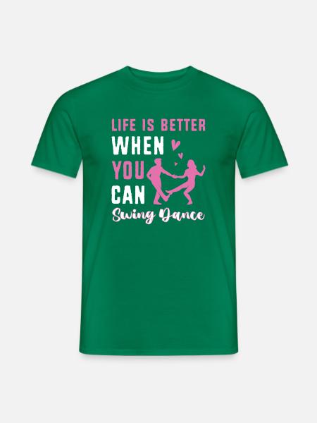 Swing Swing-Musik - Männer T-Shirt - Kelly Green