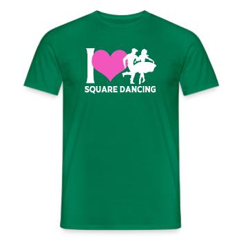 Square Dance - Männer T-Shirt - Kelly Green - Vorne - AI Model Male 178 dark (178cm)