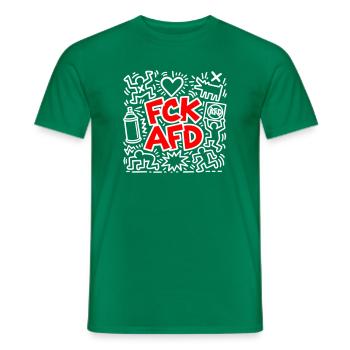 FCK AFD - Männer T-Shirt - Kelly Green - Vorne - AI Model Male 178 dark (178cm)