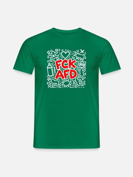 FCK AFD - Männer T-Shirt - Kelly Green