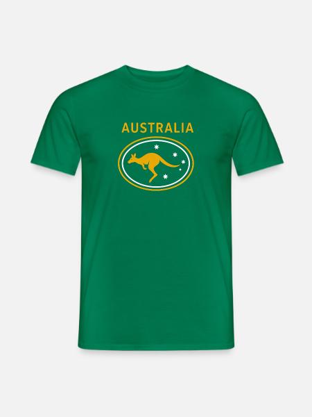 Australia - Australien - Down Under - Känguru - Männer T-Shirt - Kelly Green