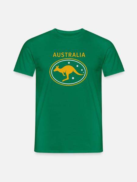 Australia - Australien - Down Under - Känguru - Männer T-Shirt - Kelly Green