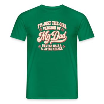 Mädchenversion von My Dad Graphic T-Shirt - Männer T-Shirt - Kelly Green - Vorne - AI Model Male 178 dark (178cm)