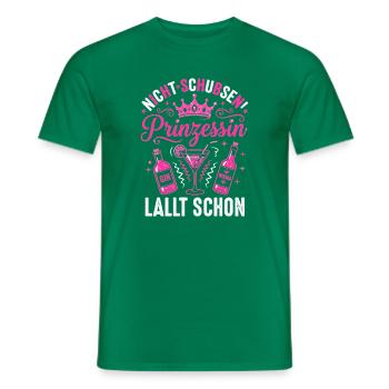 Prinzessin mit Krone, Gin & Wodka – Pink - Männer T-Shirt - Kelly Green - Vorne - AI Model Male 178 dark (178cm)