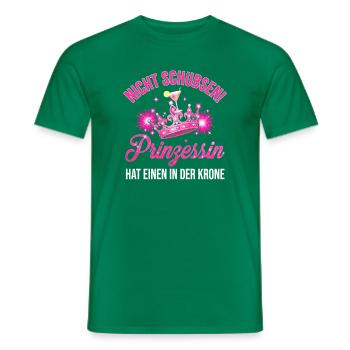 Nicht schubsen! Prinzessin – Krone & Cocktail - Männer T-Shirt - Kelly Green - Vorne - AI Model Male 178 dark (178cm)