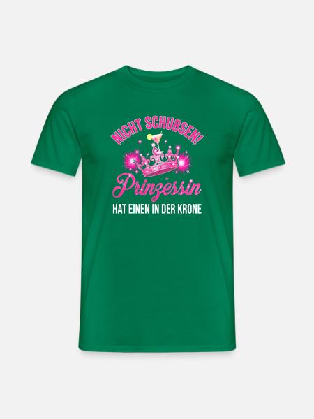 Nicht schubsen! Prinzessin – Krone & Cocktail - Männer T-Shirt - Kelly Green