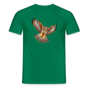 Bussard - Männer T-Shirt - Kelly Green - Vorne - AI Model Male 178 dark (178cm)