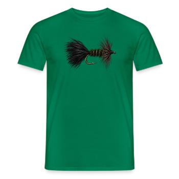 Wooly Bugger Streamer - Männer T-Shirt - Kelly Green - Vorne - AI Model Male 178 dark (178cm)