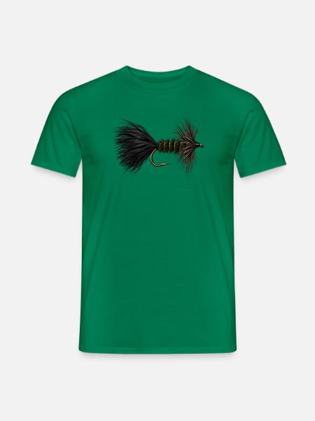 Wooly Bugger Streamer - Männer T-Shirt - Kelly Green