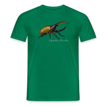 Herkuleskäfer Dynastes hercules - Männer T-Shirt - Kelly Green - Vorne - AI Model Male 178 dark (178cm)