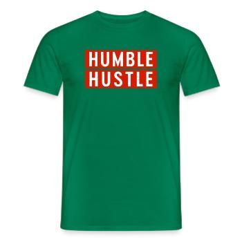 Bescheidener Hustle Unternehmer Geschäftsmann Businesswo - Männer T-Shirt - Kelly Green - Vorne - AI Model Male 178 dark (178cm)