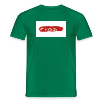 Hygge Rot – Dänische Gemütlichkeit - Männer T-Shirt - Kelly Green - Vorne - AI Model Male 178 dark (178cm)