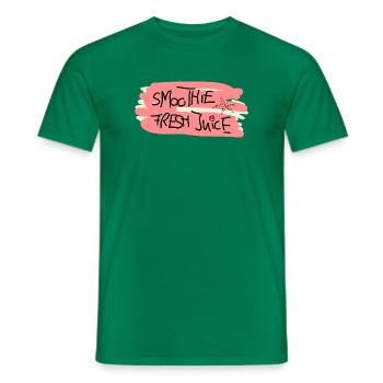 I Love Smoothies Juice Saft Frucht Kinder - Männer T-Shirt - Kelly Green - Vorne - AI Model Male 178 dark (178cm)
