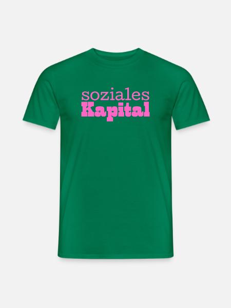 Soziales Kapital pink - Männer T-Shirt - Kelly Green